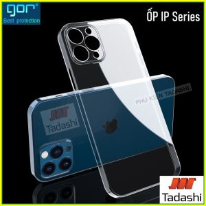 Ốp Lưng Dẻo Gor Iphone 11/ 11 Pro/ 11 Pro Max/ 12/ 12 Pro/ 12 Pro Max/ 13/ 13 Pro/ 13 Pro Max/ Xs Max/ XS/ X/ SE 2020 Có Gờ Bảo Vệ Camera Trong Suốt Hãng Gor