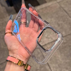 เคสโทรศัพท์แบบใสชุบสำหรับ iPhone 11 16 12 13 14 15 Pro Max เคสโทรศัพท์ TPU นุ่มกันกระแทกแบบคลุมเต็มจอ