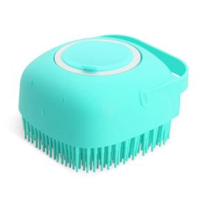 SKISOPGO Soft Silicone Pet Massager Brush Bathroom Shampoo Bath Massage Dispenser For Dogs Cats Puppy Safety Grooming Tools Shower Brush