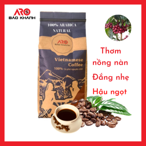 [SPECIALTY] Cà phê rang xay nguyên chất Arabica NATURAL Cầu Đất 1 KG hiệu Aro Bảo Khánh - Thơm nồng nàn đặc trưng natural đắng nhẹ hậu ngọt HƯƠNG VỊ TRÁI CÂY - Cà phê chất lượng cao giá ưu đãi trực tiếp từ xưởng sản xuất