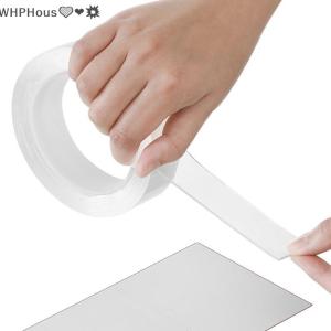 WP💓💛💖 1 2 3 5M Nano Tape Double Sided Tape Transparent Reusable Waterproof Adhesive Tapes Cleanable Kitchen Bathroom Supplies Tapes