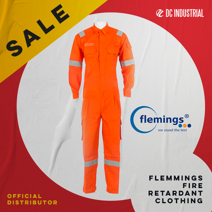 Flemings Fire Retardant Clothing (FRC) Coveralls Orange 100