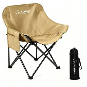 SD Camping Chair Compact Durable Lightweight Moon Chair for Outdoor Hiking Travel Beach