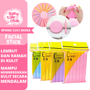 Harga 1 Pack Isi 12 pcs Spons Stick Facial Sponge Pembersih Make Up Kentang
