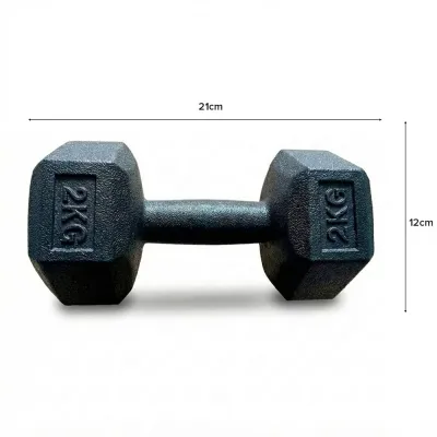 JIJI.SG Bern Hexagon Dumbbells 2-10kg For Ladies Hexagon Shape
