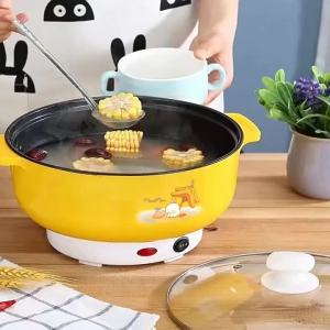 【 หม้อไฟฟ้าขนาดเล็ก 】 ใช้ในบ้านมัลติฟังก์ชั่นหม้อนึ่งสองชั้นความจุขนาดใหญ่หม้อไฟไฟฟ้าหอพักหม้อไฟฟ้าขนาดเล็กไม่ติดหูคู่หม้อไฟไฟฟ้าขนาดเล็ก