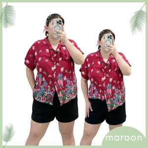 AC LOVI FLORAL Blouse Challis Tops for Plus size woman