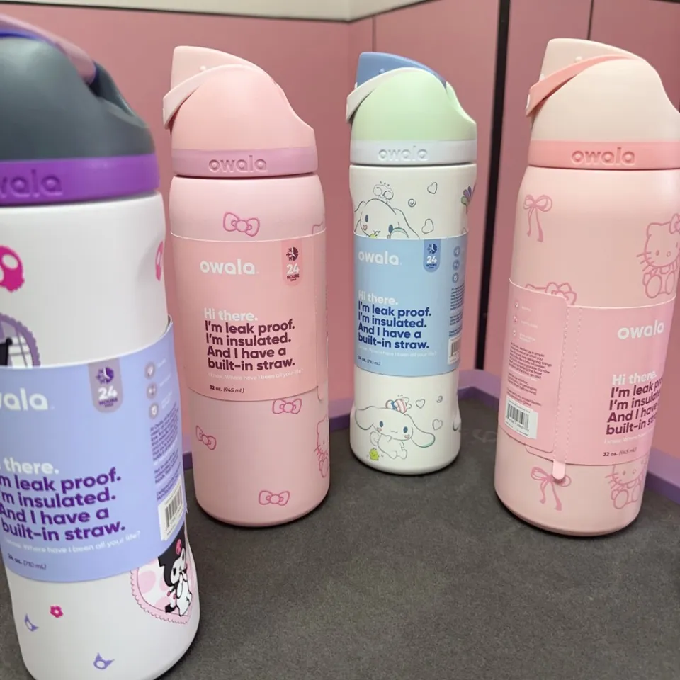 Owala Cup FreeSip Owala 24oz 32oz Sanrio Series Hello Kitty Kuromi