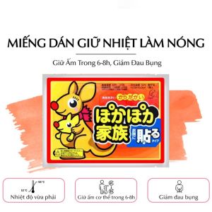 Combo 20 miếng dán giữ nhiệt cơ thể hình chuột túi - Miếng dán tỏa nhiệt nóng đau bụng sưởi ấm lòng bàn chân xuất nhật có thể dán nhiều vị trí đau bụng kinh