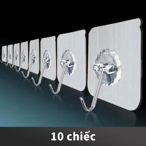 AIODIY móc dán tường trong suốt Có thể sử dụng lại chống ẩm chống nước