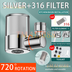 [✅SG Ready Stock] Kitchen Pull-Out Faucet Water Filter Anti-Splash and Pressure-Increasing Wonder Extender Universal