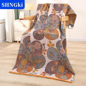SHNGki Khăn gạc lớn vải dày và chất lượng cao (80x160cm) khăn dệt 4 lớp hấp thụ nước tốt thoáng khí tuyệt vời và không Đóng cọc