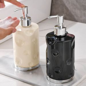 HJBJ Reusable Bathroom Soap Dispenser Clear Press Type Hand Pump Dispenser Creative Leakproof Wash Dispenser Bottle Liquid Container
