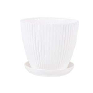 ADAMOL Resin Flower Pot With Tray Thickened Plant Container Colorful Removable Vase Succulent Rose