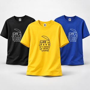 Mens Plus Size Graphic Crew Neck Sports T-Shirt OM260