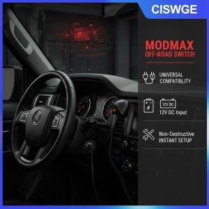 CISWGE Dc12v on off chuyển đổi cáp dán bề mặt gắn kết loại DIY xe dự án Dễ dàng cài đặt bộ điều khiển điện