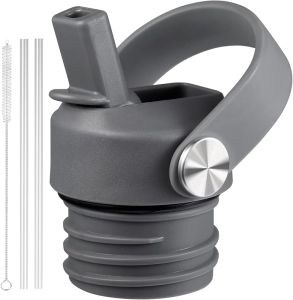 Straw Lid Compatible with Standard Mouth 24 oz 21 oz Hydro Flask Lids with Straw Fits Hydroflask Water Bottles Replacement Top Straws Cap with Flexible Handle