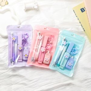 MINIYX Flower Series Stationery Set 7-in-1 Kit Gel Pen High Quality Correction Tape Students