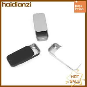 haidianzi Metal Rectangular Empty Mini Tin Box Tinplate Push Candy Cases Storage Box