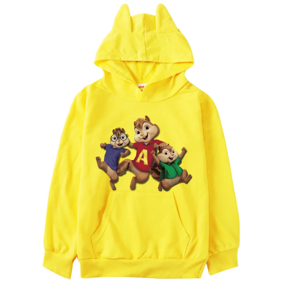 Alvin and The Chipmunks Boys Hoodies Girls Long Sleeve Hooded