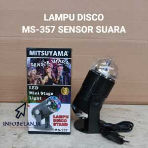 Lampu Disco Stand MS-357 Sensor Suara Mitsuyama Lampu Hias Karaoke LED Original