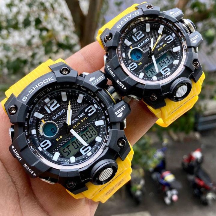 G. shock Mudmaster couple set jam tangan lelaki perempuan free