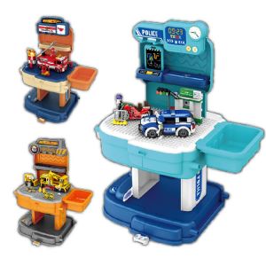 2IN1 BOWA Educational Building Blocks Toy Simulation School Bag To Table Kids Mainan Blok Pembelajaran Kanak-kanak