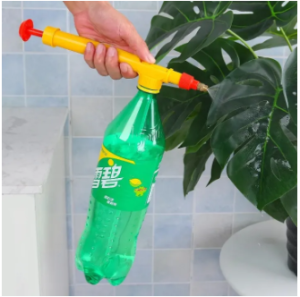 Nozzle pressure spray bottle pull rod cola sprayer spray gun beverage bottle air pressure rod and garden tool reciprocating pull-out device