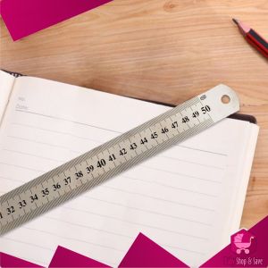 BabyShop-A107 Penggaris Besi 30CM Stainless Steel Ruler 50CM Penggaris 15CM Serbaguna Perlengkapan