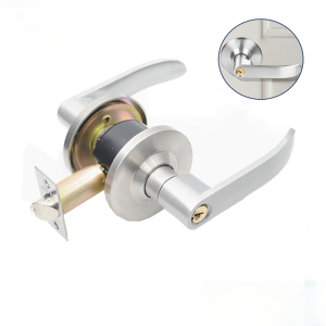 Door Knob Locks Zinc Alloy Lever Type Handle Lock Silent Stainless Steel Locks With 3 Key