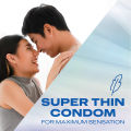 Durex Invisible Kondom Super Tipis Kondom Aman Pria 2s (4 pcs) - Condom with Lubricant. 