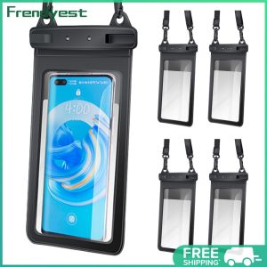 COD [Free Shipping] Waterproof Floating Phone Pouch 5pcs with Lanyard for Safe Use in Water Activities