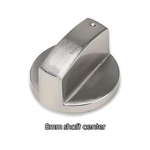 8mm Hole Stainless Steel Gas Stove Knob 0° Universal Stove Control Switch Knob Replacement