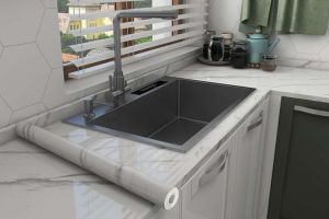 Self-adhesive 5MX45CM Cabinet Moisture-proof Aluminum Foil Waterproof Kitchen Oil-proof Sticker Wallpaper Tile High Temperature Stove Foil oil Paper BHW