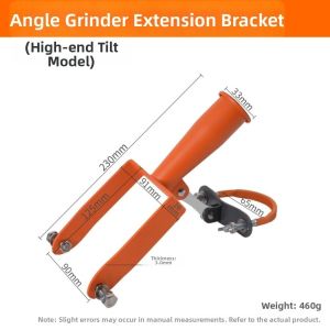 MUSCLEX Thiết kế có thể điều chỉnh độ nghiêng. Giá đỡ chuyển đổi máy xay Thanh kết nối Đa chức năng Thanh nối dài máy cắt cỏ Bền bỉ Giá đỡ mở rộng Khung đỡ cố định Dành cho máy mài góc.