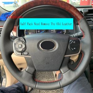 Kaly Customized Car Steering Wheel Cover For Toyota Camry 7 Series 2012 Style Half Pack Need Remove The Old Leather Protect Accessory 9T1N6