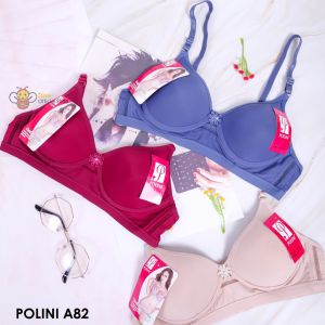 BEE - Bh Wanita Polini Pakaian Dalam Wanita Bra Push Up Tanpa Kawat A82