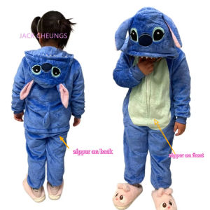 Blue Zipper Stitch Cosplay Anime Costume Onesies Pyjamas Cartoon Anima Pajamas Children Hippopotamus Kigurumi Onesies Sleepwear2026