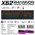 คีย์บอร์ด Nubwo X62 Keyboard Gaming คีย์บอร์ดเกมมิ่ง คีย์บอร์ดแมคคานิคอล Blue Switch ประกันศูนย์ไทย. 