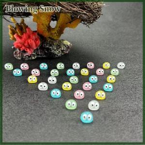 Blowing ตุ๊กตาเป็ดสไปรท์ลูกบอลสีดำเรืองแสง10ชิ้นของประดับตกแต่งบ้านนางฟ้าจิ๋วอุปกรณ์ตกแต่งสวน