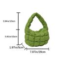 Korean Fashion Micro Cloud Bag Handbag Cotton-Padded Handbag Rhombus Embroidery Beg Tangan Gelembung Wanita Gift Bag云朵包. 