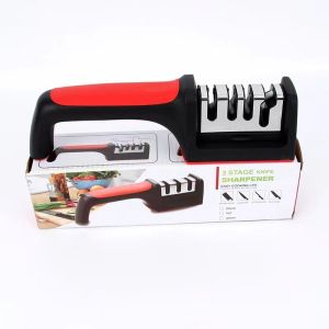 Multifunctional household portable kitchen knife sharpener three-stage/four-stage convenient tool whetstone fast knife sharpener