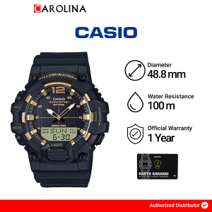 Jam Tangan Pria Casio General HDC-700-9A Digital Analog Dial Black Resin Band