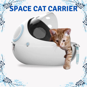 Multifunctional Pet Cat Carrier Backpack Space Capsule Transparent Bag Outdoor Shoulder Bag Breathable