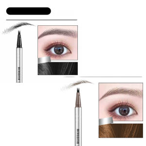 Four-Tip Waterproof Eyebrow Pen Natural Look Eyebrow Pencil Precise Hair-Like Strokes Makeup Tool