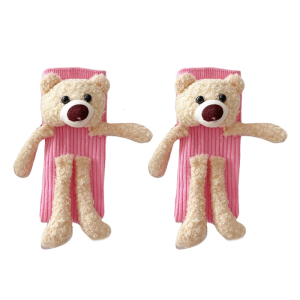 Fun Novelty Designs Crew Socks Cartoon 3D Doll Crew Socks Cotton Boot Socks Winter Warm Ankle Socks for Kids Boys Girls