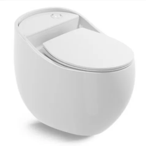 (L.Hệ Freeship) Bồn Cầu Trứng Cao Cấp MILOR R39 Men Tuyết Nano Phủ Ceramic Xả Nước Xoáy Mạnh Nắp UF Chống Xước Rơi Êm - Bảo Hành Men Sứ 15 Năm