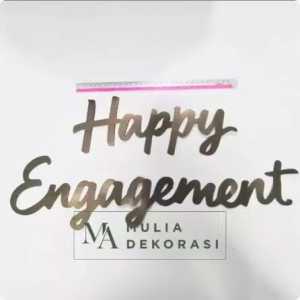 Dekorasi Hiasan Tulisan SAJA 2 kata Lamaran Tunangan Akad Nikah Ulang Tahun Aqiqah Bahan Karton