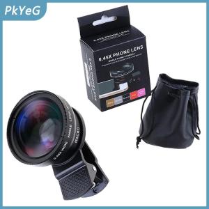 PkYeG 2in1 Fisheye Ống Kính Điện thoại 0.45X góc rộng Zoom Fish Eye Macro ống kính máy ảnh bộ dụng cụ với clip ống kính trên điện thoại cho điện thoại thông minh