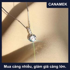 【CANAMEK】 Bóng nước thả hình Vòng cổ cho phụ nữ Zircon nước thả Mặt dây chuyền xương đòn Chuỗi vòng cổ Ngày Valentine Quà tặng đám cưới bên đồ trang sức